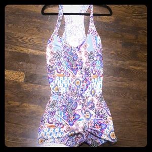 Colorful Profile Blush Small Summer Romper